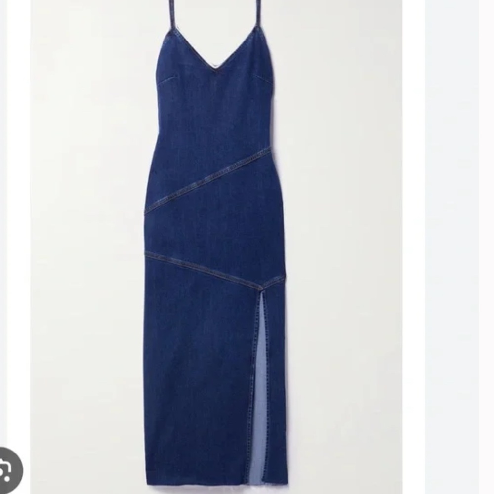 Reformation Novelle Denim Midi Dress
